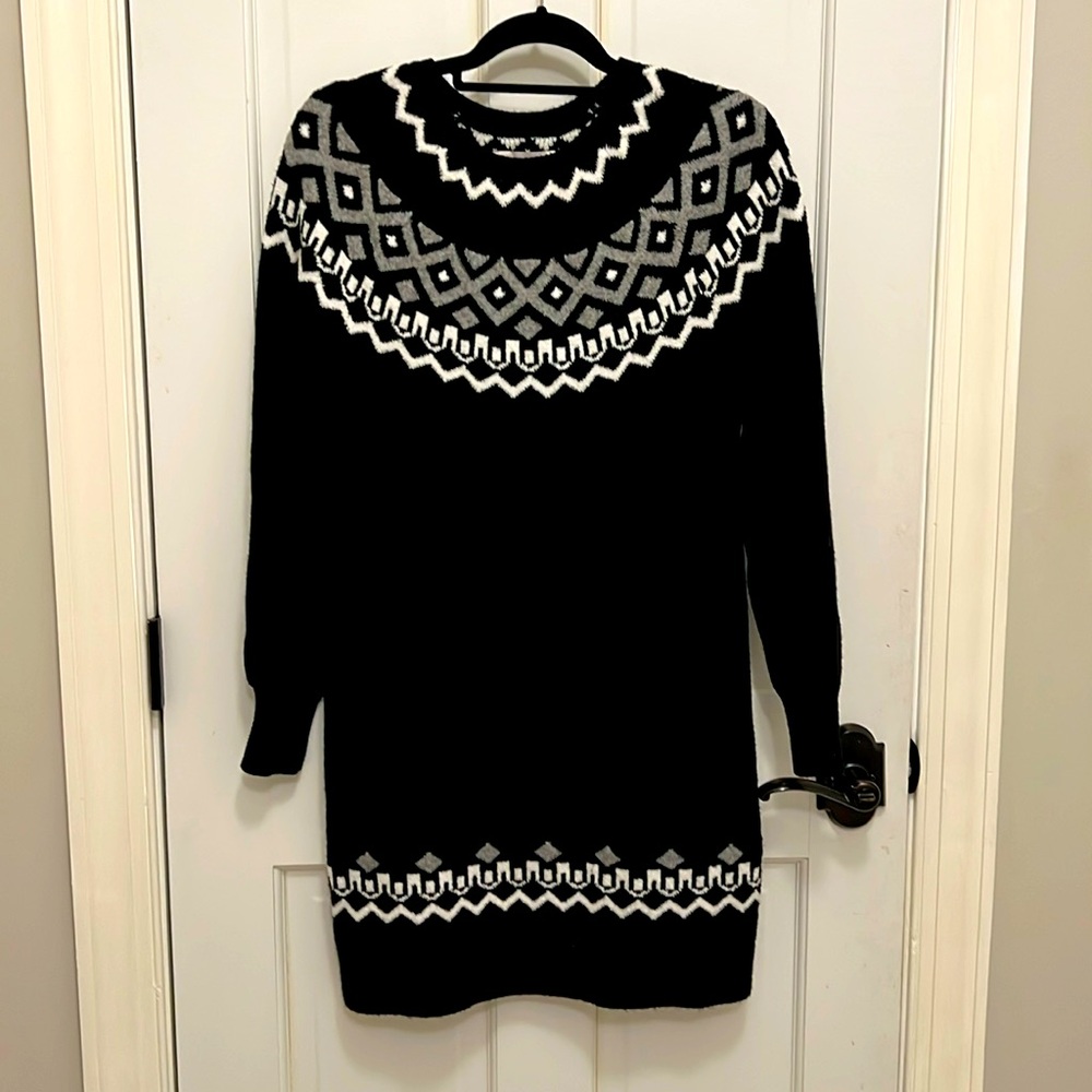 Loft Fair Isle Sweater Dress